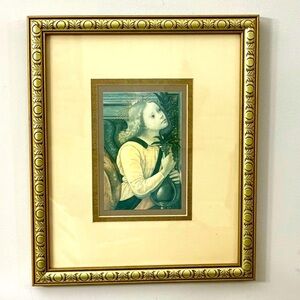 Vintage DaVinci Renaissance Angels Framed Art